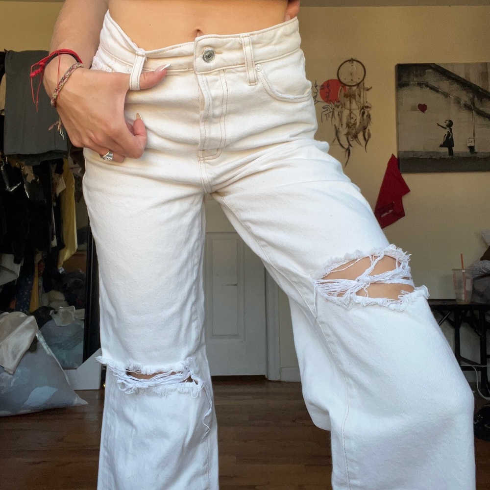 “We The Free” White Cream Denim pants!